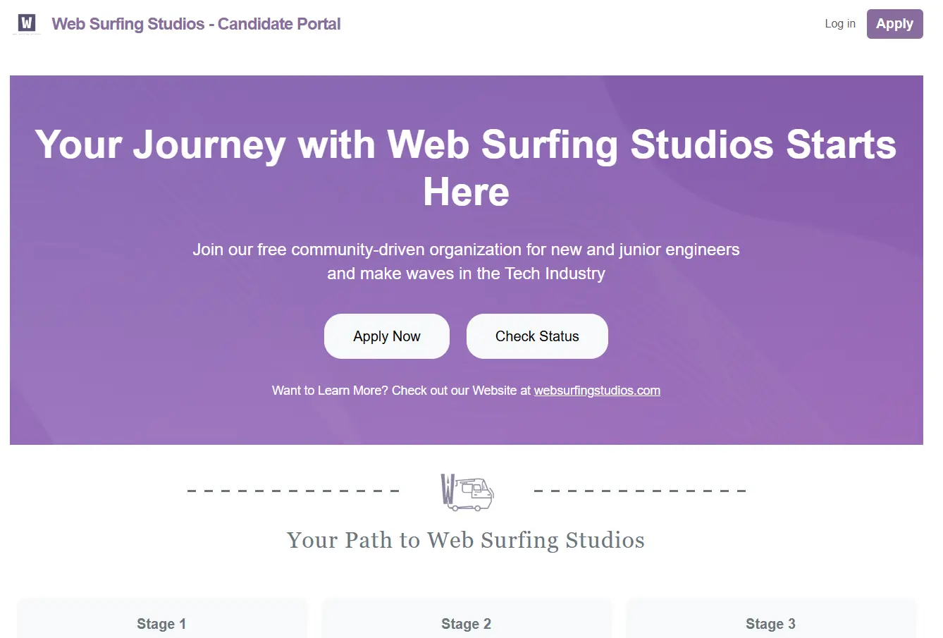 Web Surfing Studios Candidate Portal